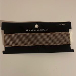 New York & Company Gold Choker Necklace